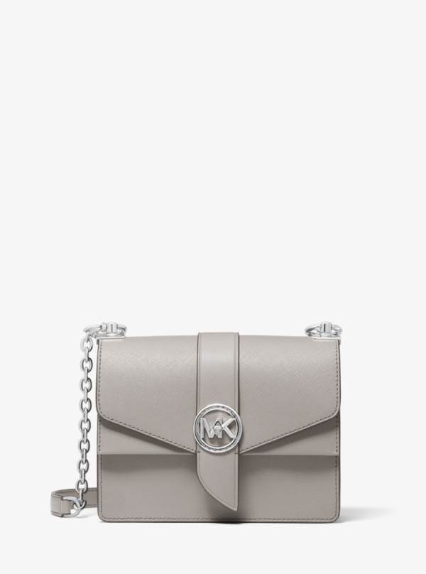 Damske Spojková Taška Michael Kors Greenwich Small Saffiano Leather Siva - Kabelky Michael Kors Lacne | ITERD-1765